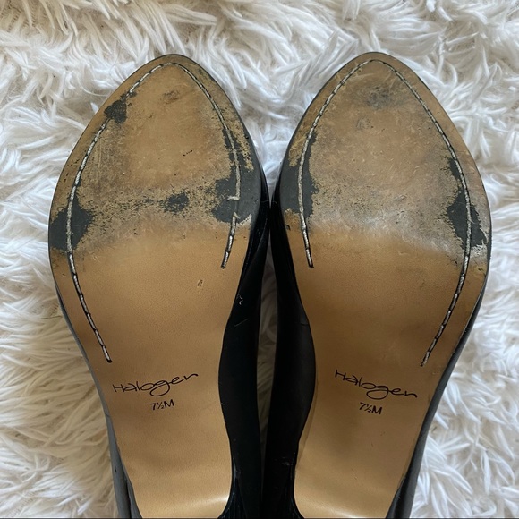 HALOGEN Black Leather Heels from Nordstrom with box size 7.5 - Picture 5 of 11